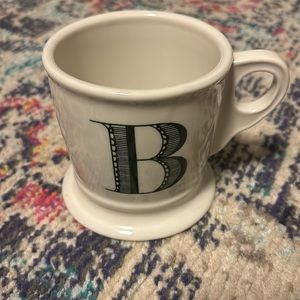 Anthropologie Monogram Mug; B